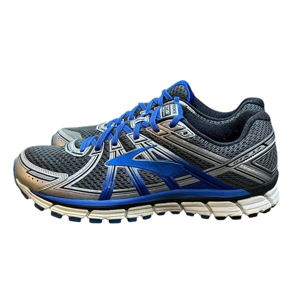 Men's Brooks Adrenaline GTS Seventeen Blue Silver Running Sneakers Size 12.5 - Picture 3 of 9
